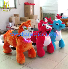 China Hansel  amusement games battery animal kids stuffed electric rides on animal proveedor