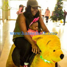 China Hansel amusement park game kids indoor rides electric plush mountable animals proveedor