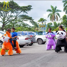 China Hansel amusement coin operated battery car walking robot ride on animals proveedor