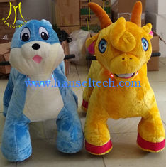 China Hansel mall coin electric stuffed kiddy ride on plush motorized riding animals proveedor