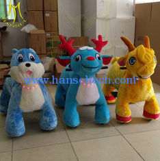 China Hansel moving indoor games machine battery operated plush animal rides proveedor