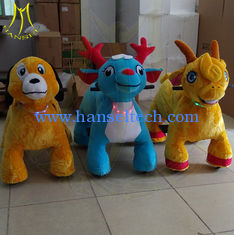 China Hansel amusement guangzhou coin operated plush electric walking animal rides proveedor