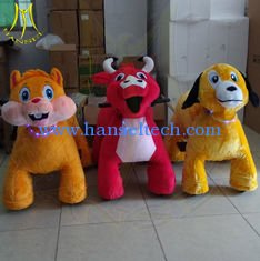 China Hansel amusement walking plush coin operated animal mountable toy ride proveedor
