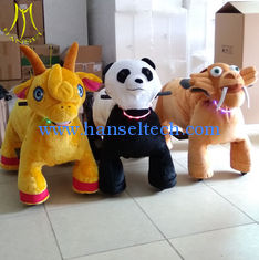 China Hansel amusement park walking stuffed indoor rides electric animal scooters proveedor