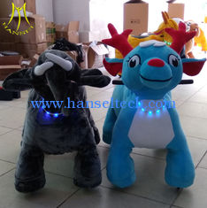 China Hansel amusement park walking stuffed electric motorized plush riding animals proveedor
