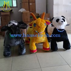 China Hansel shopping mall electric walking mountable animal plush ride on toys proveedor