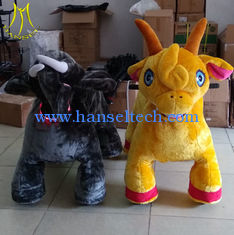 China Hansel amusement park walking electric mountable animal plush ride proveedor