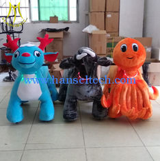 China Hansel amusement park walking electric plush rideable toy motorized animals proveedor