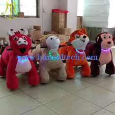 China Hansel  theme park equipment for sale plush electronic kid riding horse toy shopping mall proveedor