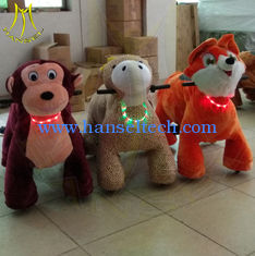China Hansel amusement park children coin operated plush horse pony scooter ride proveedor
