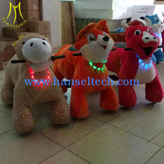 China Hansel carnival rides coin operated electric ride on plush motorized animals proveedor