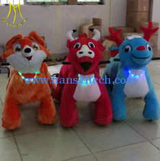 China Hansel shopping mall plush electric unicorn ride on plush motorized animals proveedor