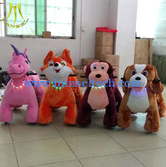 China Hansel shopping mall kids plush riding animals plush riding motorized animals for sales proveedor