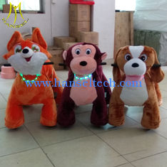 China Hansel  plush animal carnival rides for sale moving animals kids ride on car proveedor