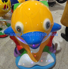 China Hansel electronic fiberglass token operated amusement kiddie ride for sale proveedor