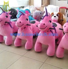 China Hansel shopping mall plush animal toy riding for adult coin operated electric plush motorized proveedor