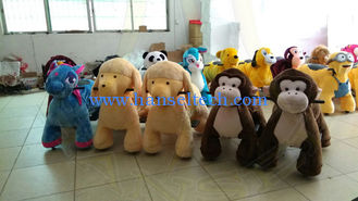China Hansel shopping mall electric walking animal large plush ride toy for sale proveedor