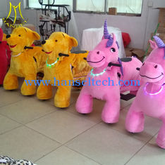China Hansel luna park toys large ride on pony animal toy plush kiddie rides proveedor
