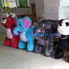China Hansel  kiddie ride amusement park soft stuffed animal car ride for children proveedor