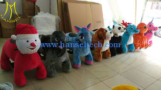 China Hansel  attractive shopping mall 150KG bearing motorized plush riding animals proveedor