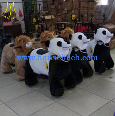 China Hansel  kids plush stuffed electric battery operated ride animals for mall proveedor