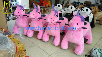 China Hansel shopping mall electric walking animal large plush ride toy proveedor