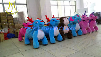 China Hansel walking electric plush toys coin operated kiddie ride on animals proveedor