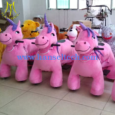China Hansel animal coin operated horse for shopping mall plush horse toy on wheels proveedor