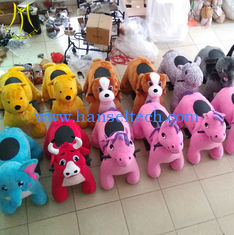 China Hansel  ride on animal kids amusement park rides animal large plush ride toy on wheels proveedor