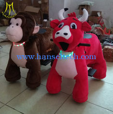 China Hansel amusement kids walking battery operated ride on plush animal for mall proveedor
