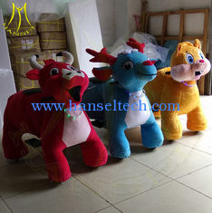 China Hansel amusement park coin operated plush kid electric riding animals proveedor