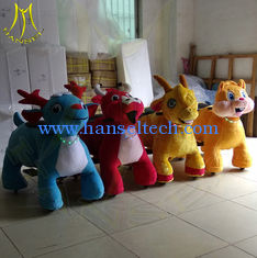 China Hansel amusement park walking coin operated soft stuffed animal car ride on toy proveedor