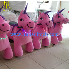 China Hansel kiddie ride on dinosaurs kids toy plush stuffed electric battery operated ride proveedor