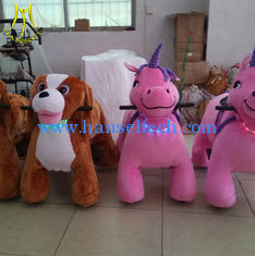 China Hansel   fast profits coin operated pedal go cart battery powered plush ride on animals proveedor