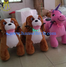 China Hansel indoor entertainment center plush rocking scooter with music electronic toys for adults proveedor
