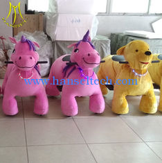 China Hansel wholesale coin operated electronic kids ride on unicorn for sale proveedor