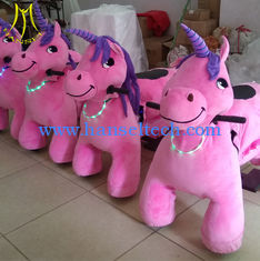 China Hansel steel plush animal walking bike for adults amusement ride 4 wheel battery operated kid bike proveedor