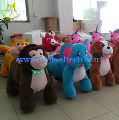 China Hansel  amusement game machine electric mountable plush kids ride on stuffed animals proveedor