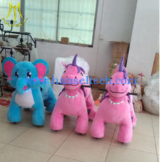 China Hansel  hot-selling kids animal horse riding machine for sale plush unicorn large ride in mall proveedor
