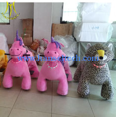 China Hansel amusement ride 4 wheel battery operated unicorn  kid bike electric scooter with battery proveedor