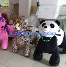 China Hansel  plush walking electric toy ride on furry animal unicorn rides proveedor