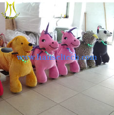 China Hansel  children fun plush coin operated electric ride on animals proveedor