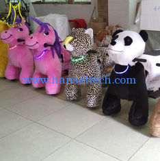 China Hansel  plush riding animal indoor amusement rides walking plush dog toy proveedor