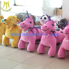 China Hansel battery operated plush animals for kids zoo animal scooter for rent proveedor
