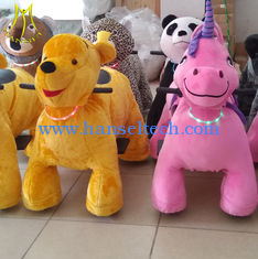 China Hansel  Shopping Center plush electric zoo animal scooter with music kids ride on car proveedor