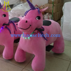 China Hansel stuffed animal motorized plush elecrtric ride on animal toy for indoor playground proveedor