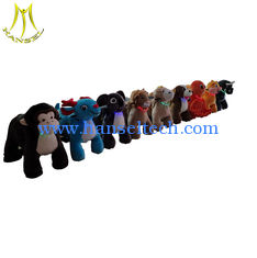 China Hansel  latest safari kids animal rides motorized plush riding animals for party rent proveedor