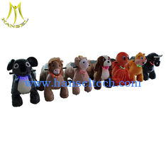China Hansel  coin operated electric mountable plush motorized animal for shopping mall proveedor