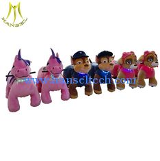 China Hansel  popular stuffed animals battery plush ride on animal amusement walking unicorn ride proveedor