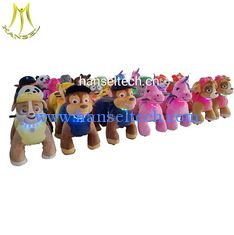 China Hansel  plush stuffed electric battery power ride animals on wheels proveedor